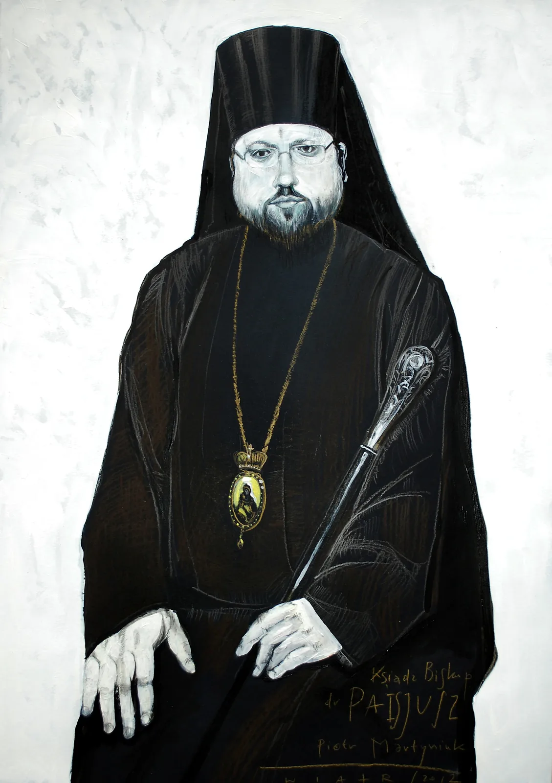 Zdzisław Wiatr, Biskup Paisjusz, rysunek, 2012