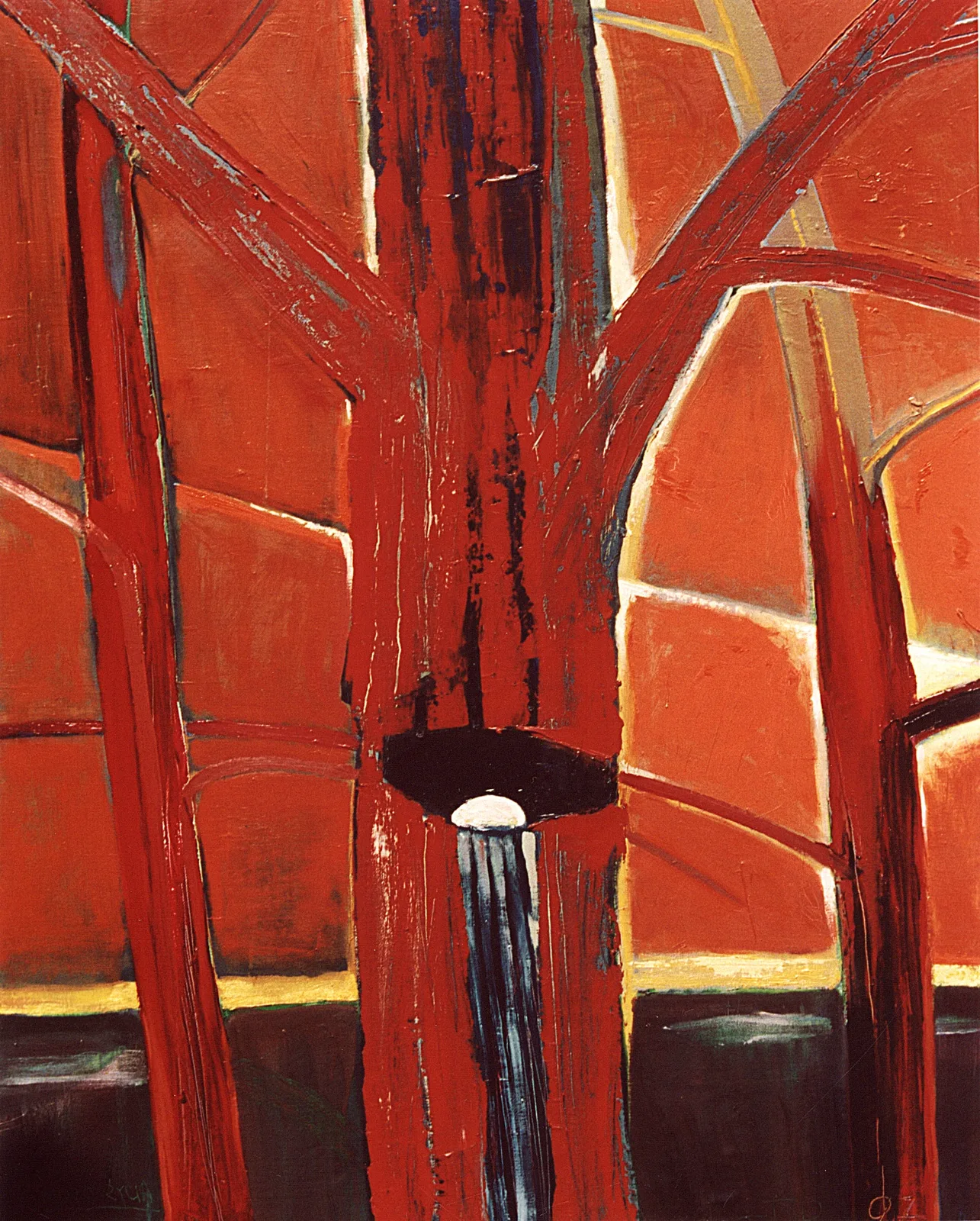 Zdzisław Wiatr, Drzewo życia, olej, 1997