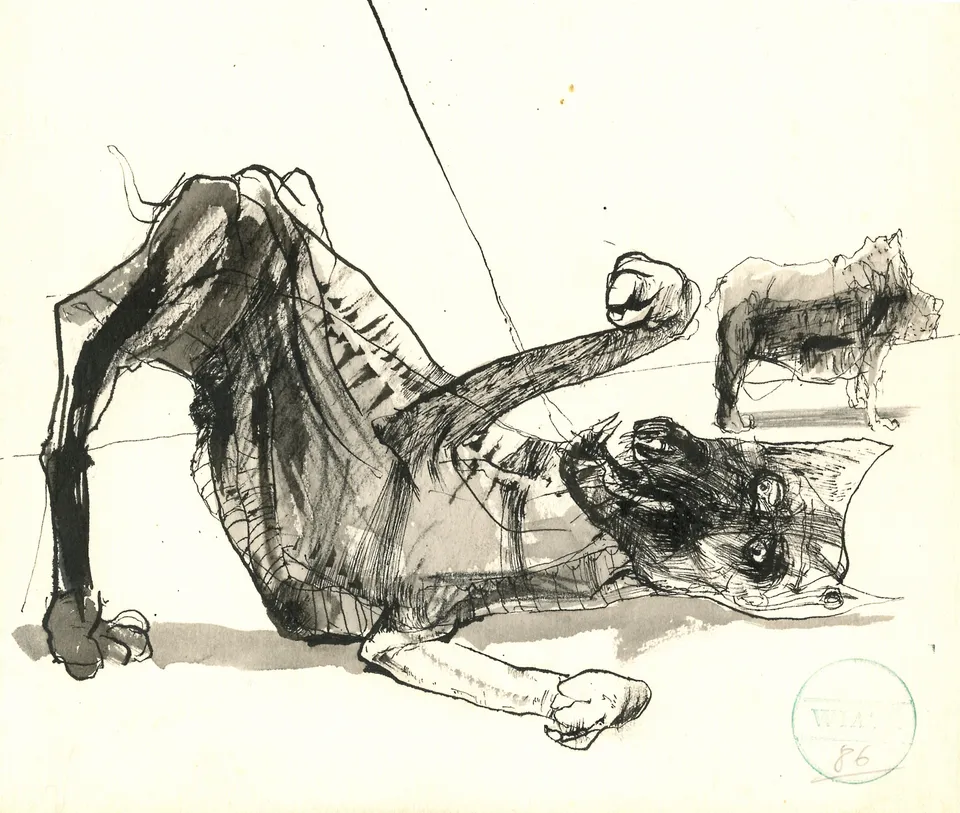Zdzisław Wiatr, Dwa psy, 1986