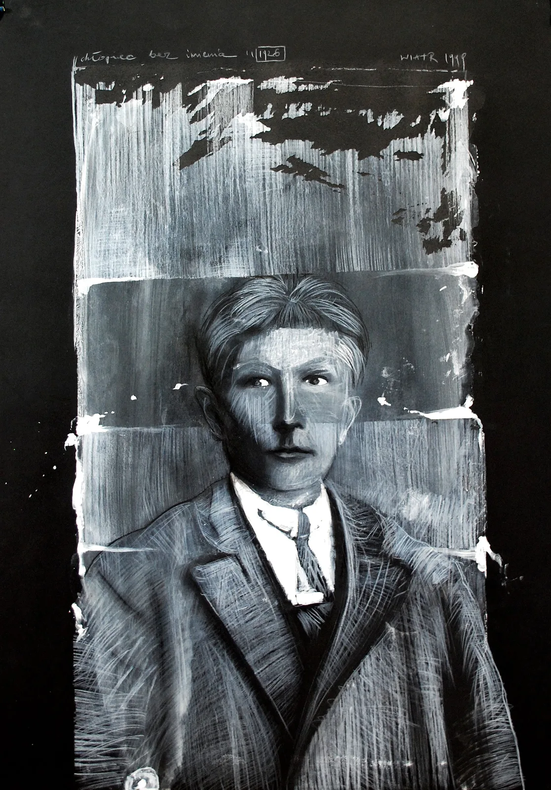 Zdzisław Wiatr, LESKO 1926 – chłopiec, rysunek, 1999