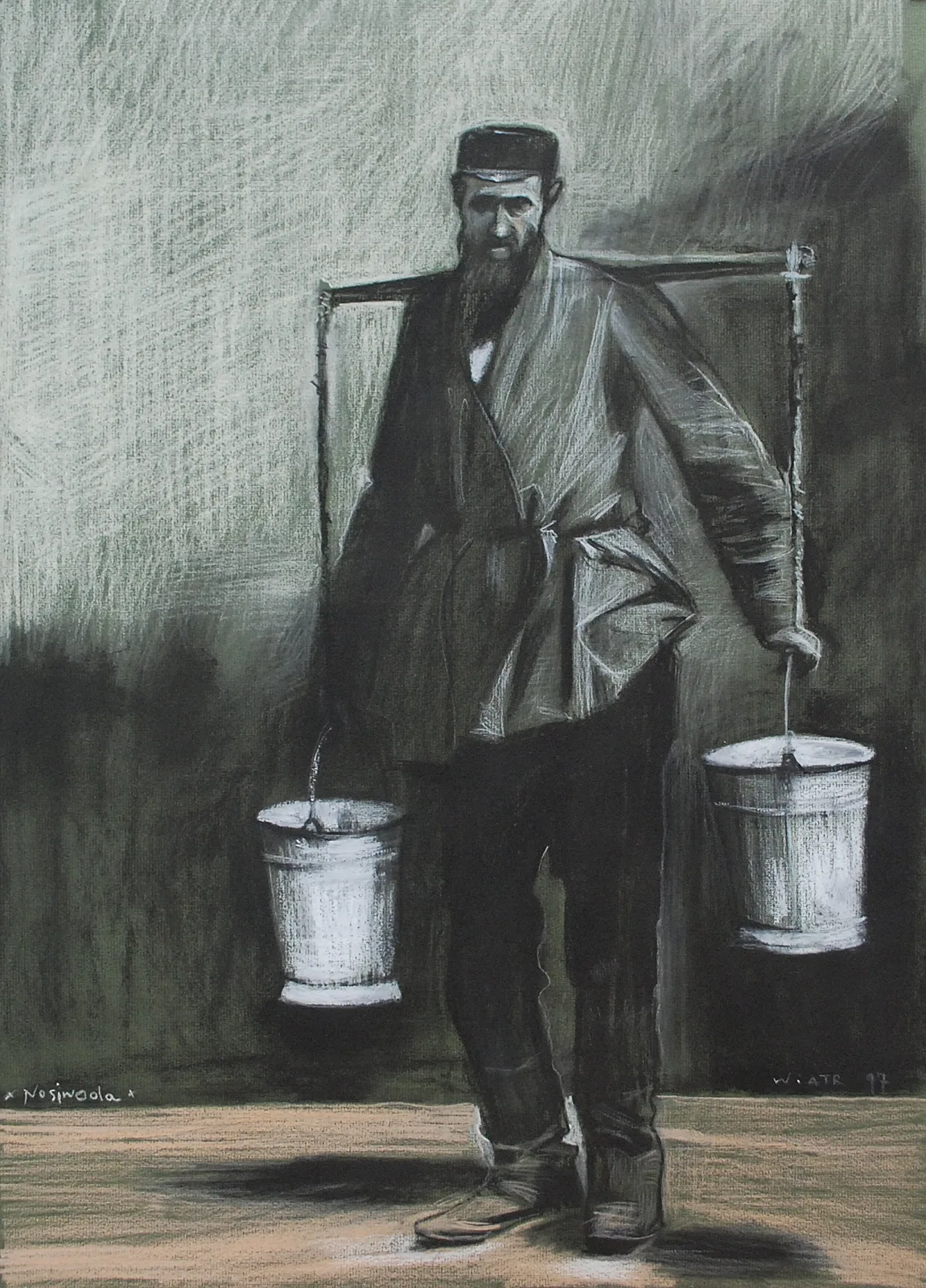 Zdzisław Wiatr, Nosiwoda, pastel, 1997