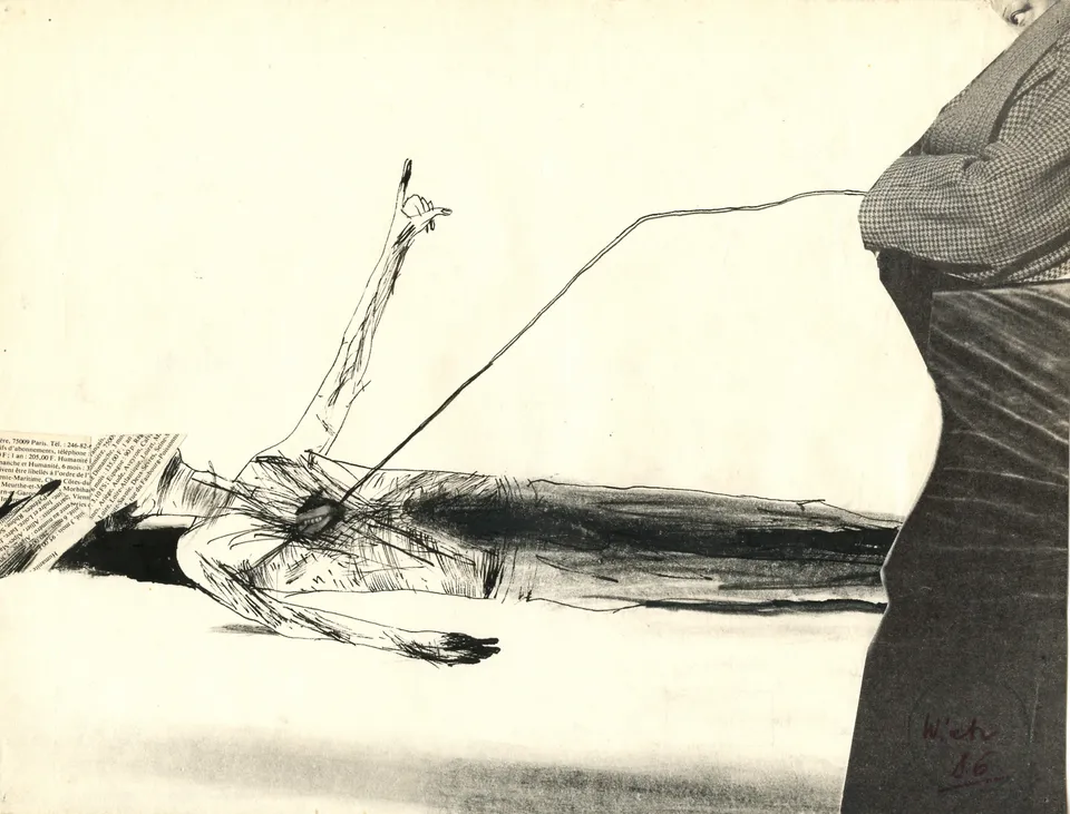Zdzisław Wiatr, Pieta umierającego i patrzącego sprawcy, 1986