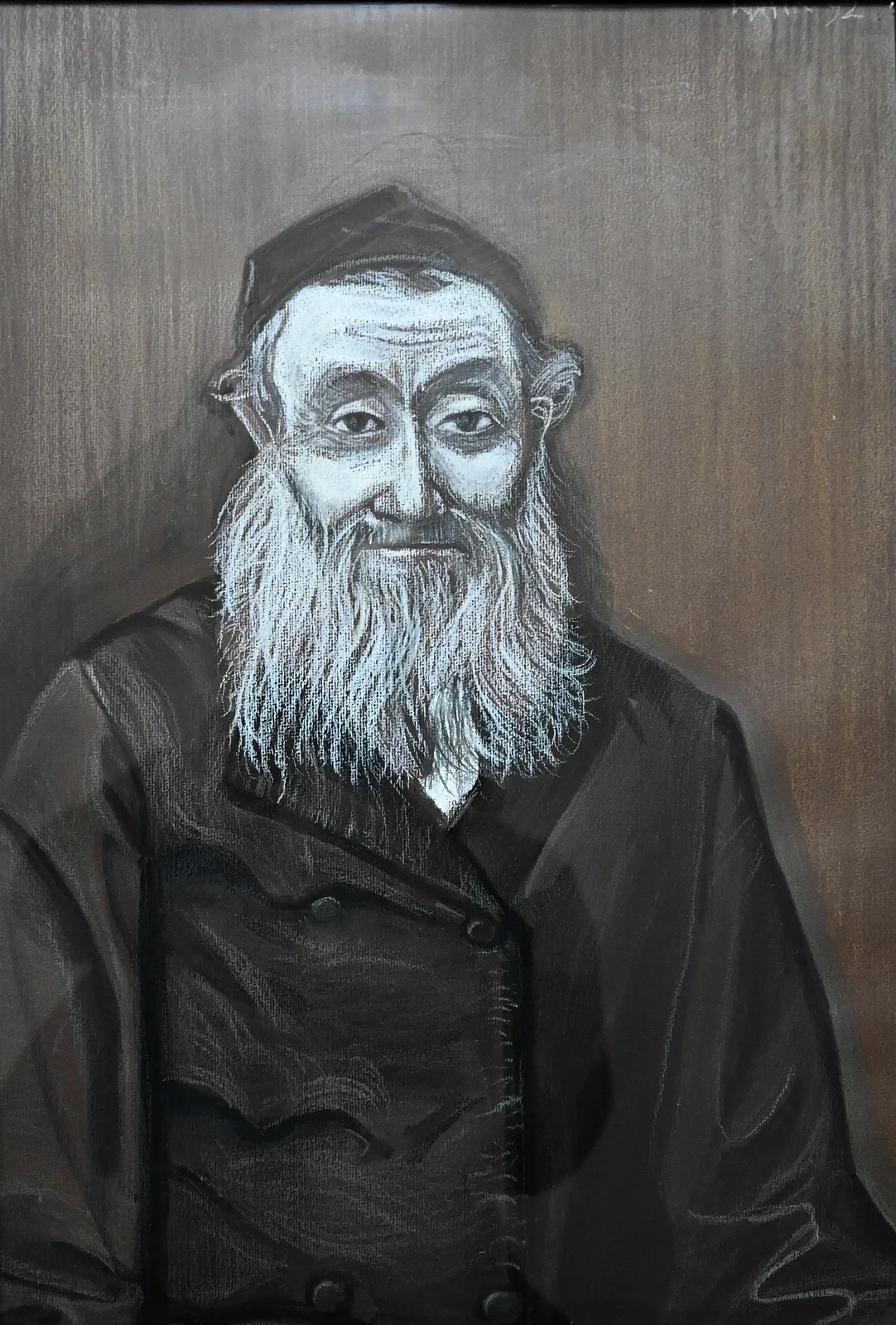 Zdzisław Wiatr, Portrety powtórzone I, pastel, 1992