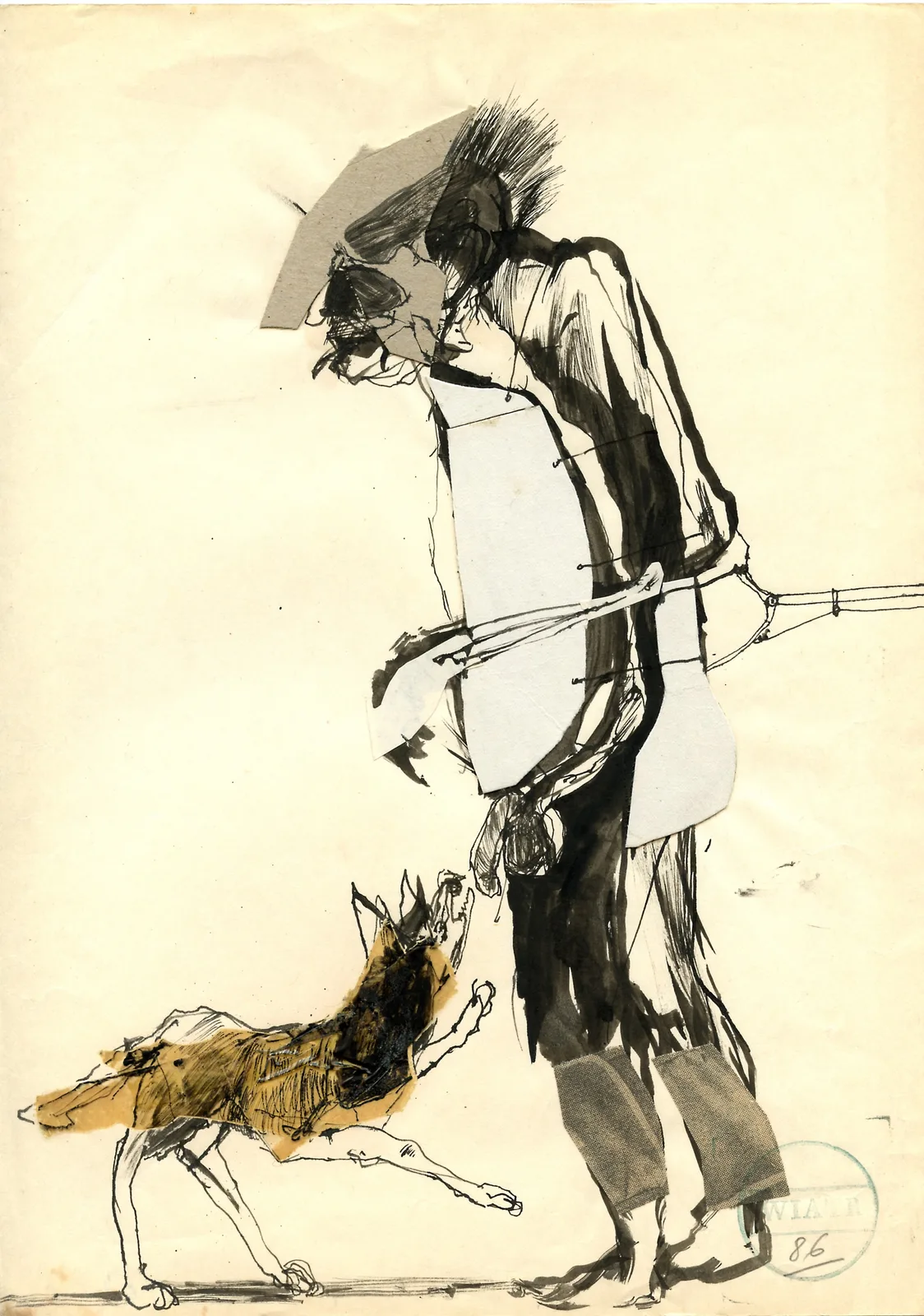 Zdzisław Wiatr, Spacer z psem, 1986