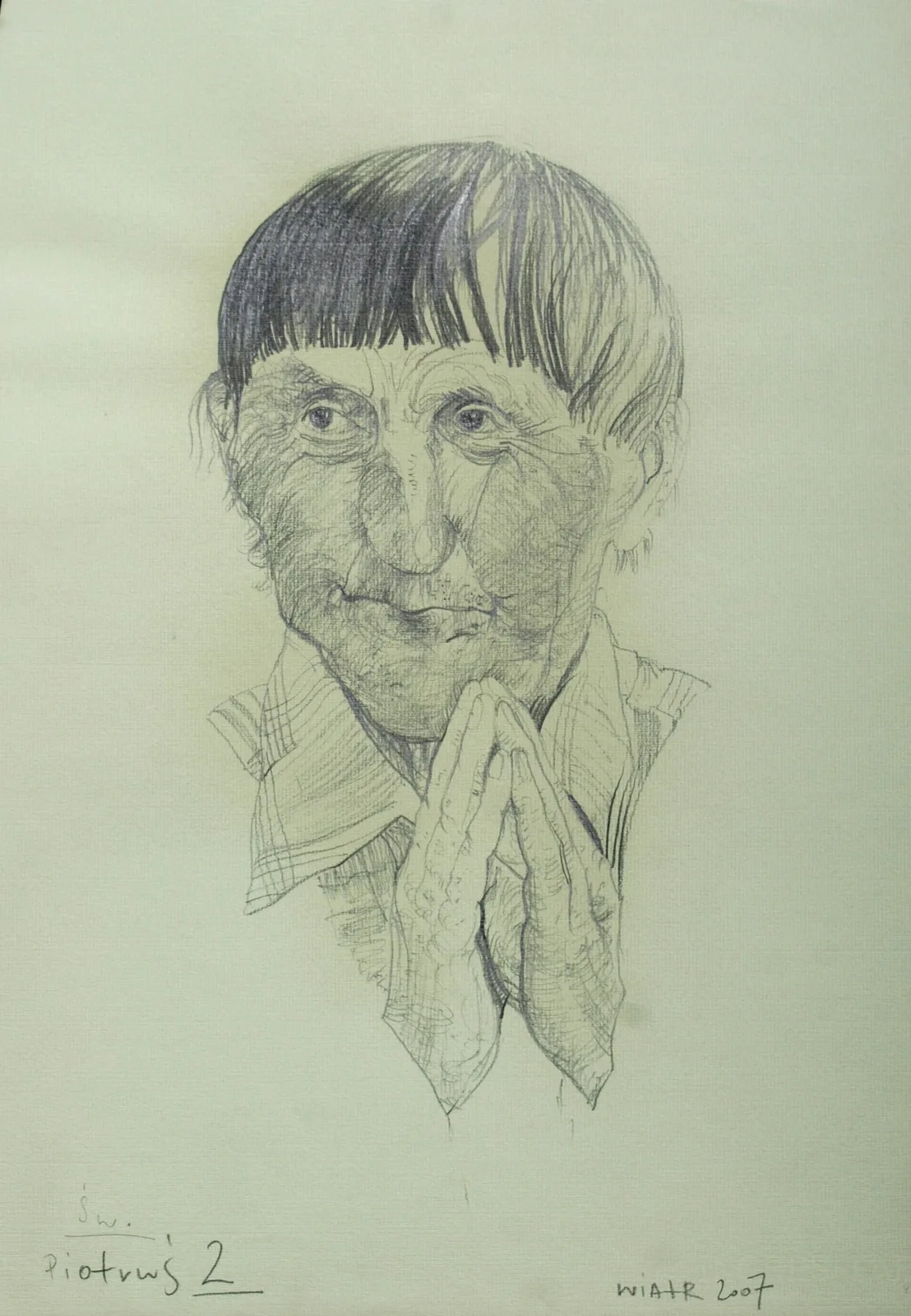 Zdzisław Wiatr, Św Piotruś, rysunek, 2008
