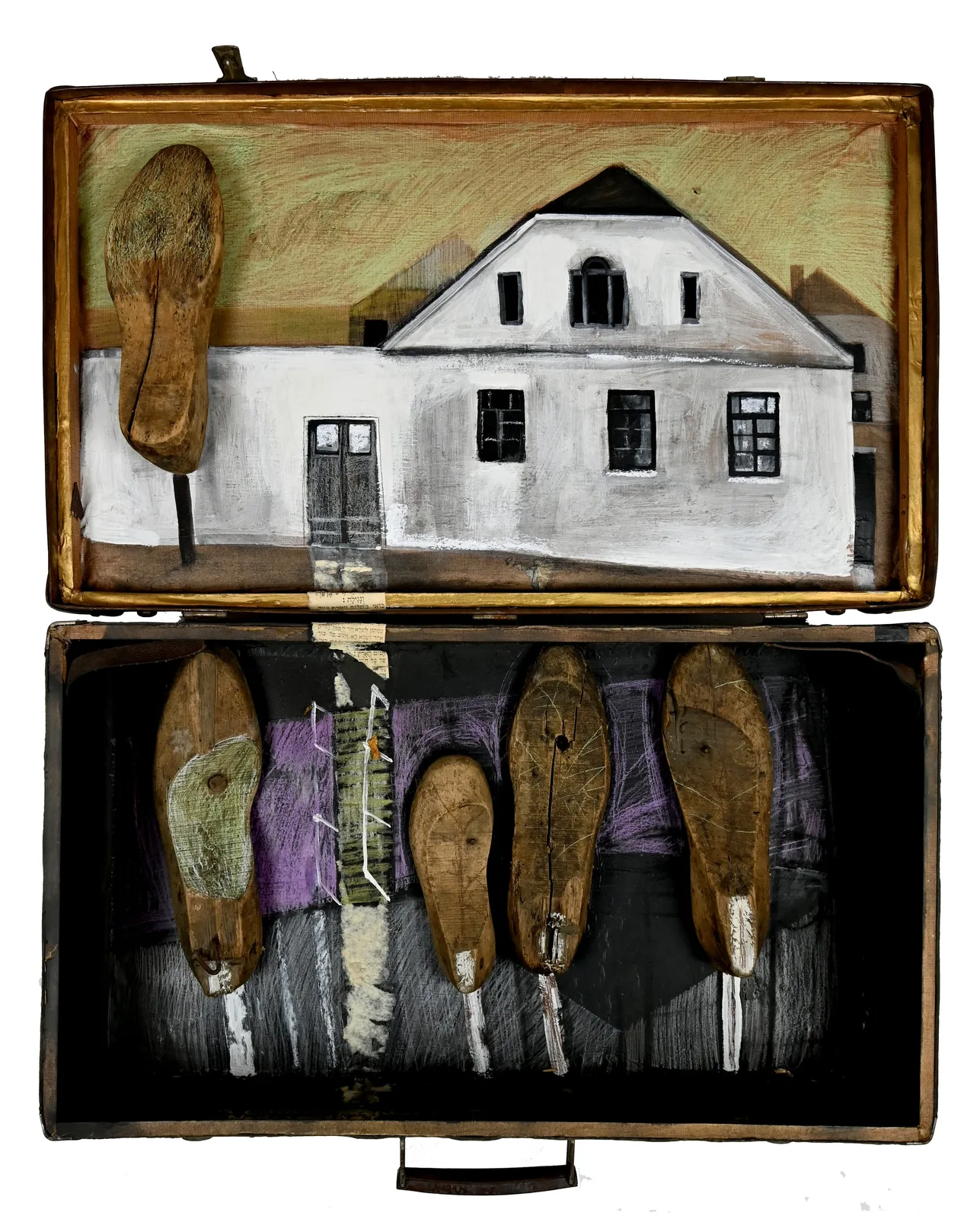 Zdzisław Wiatr, Waliza – szewc Cukier, obiekt, 1995