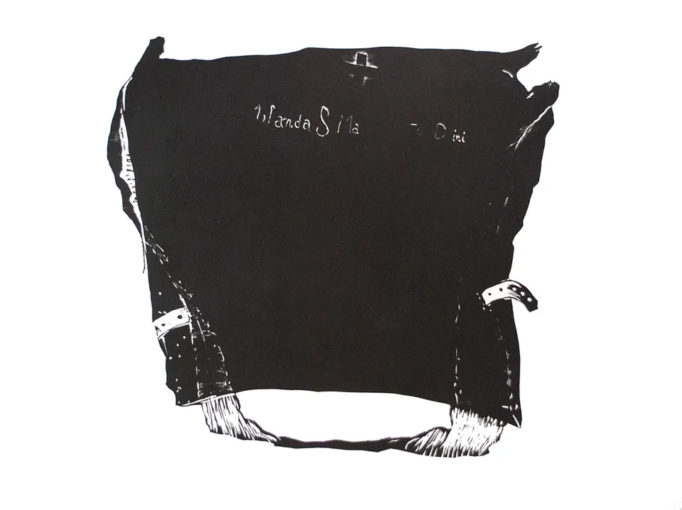 Zdzisław Wiatr, Waliza – Wanda S Ma, linoryt, 1994